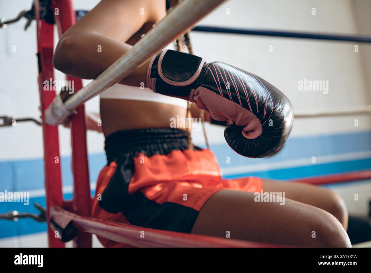 Female relaxing training in hi-res stock photography and images - Alamy
