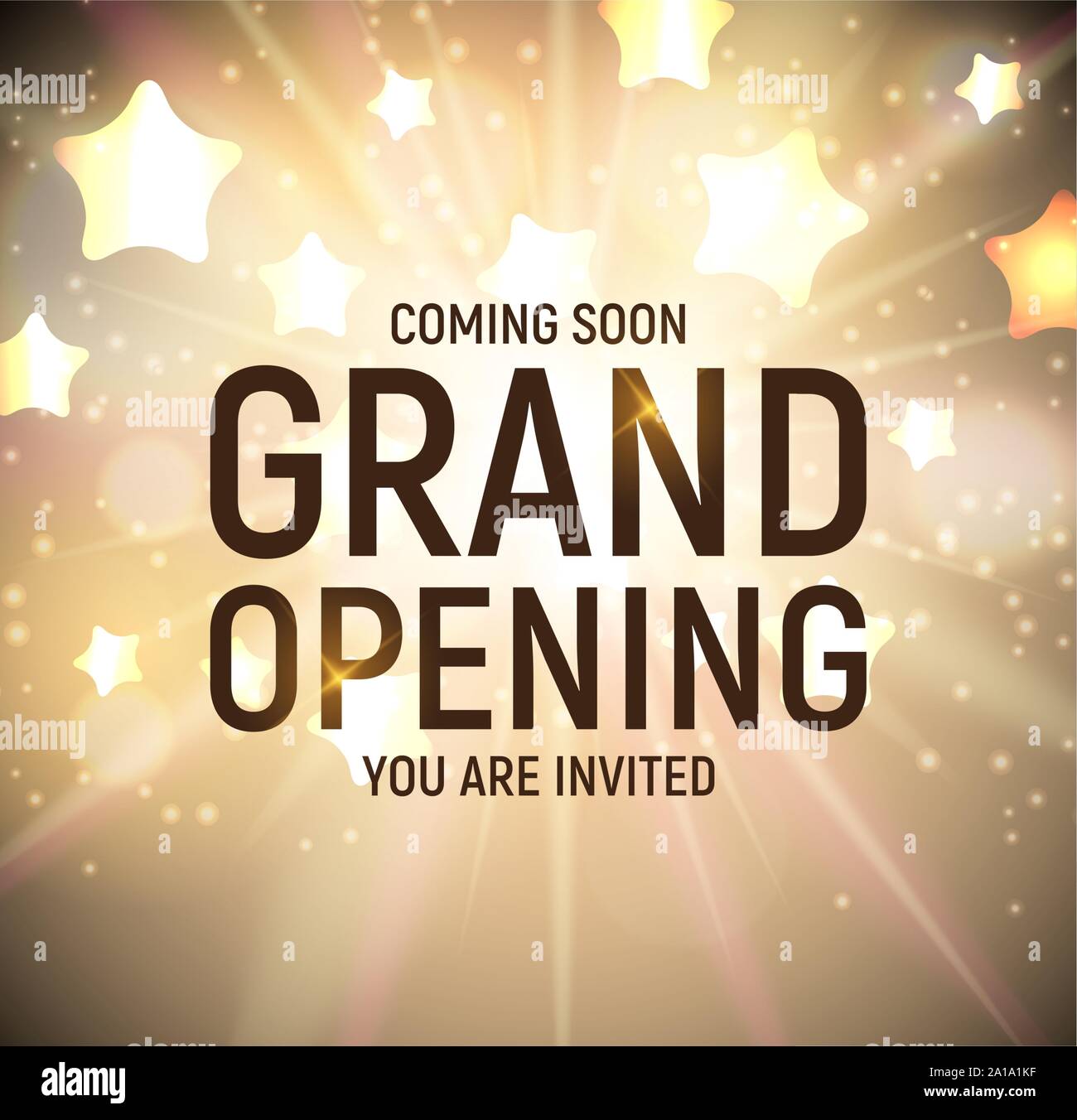 Grand opening flyer Stock Vector Images Alamy