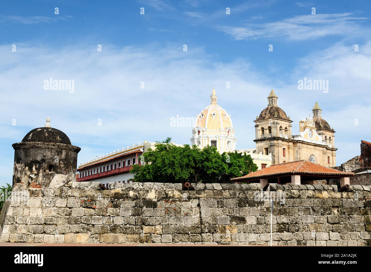Cartagena the colonial city in Colombia is a beautifllly set city