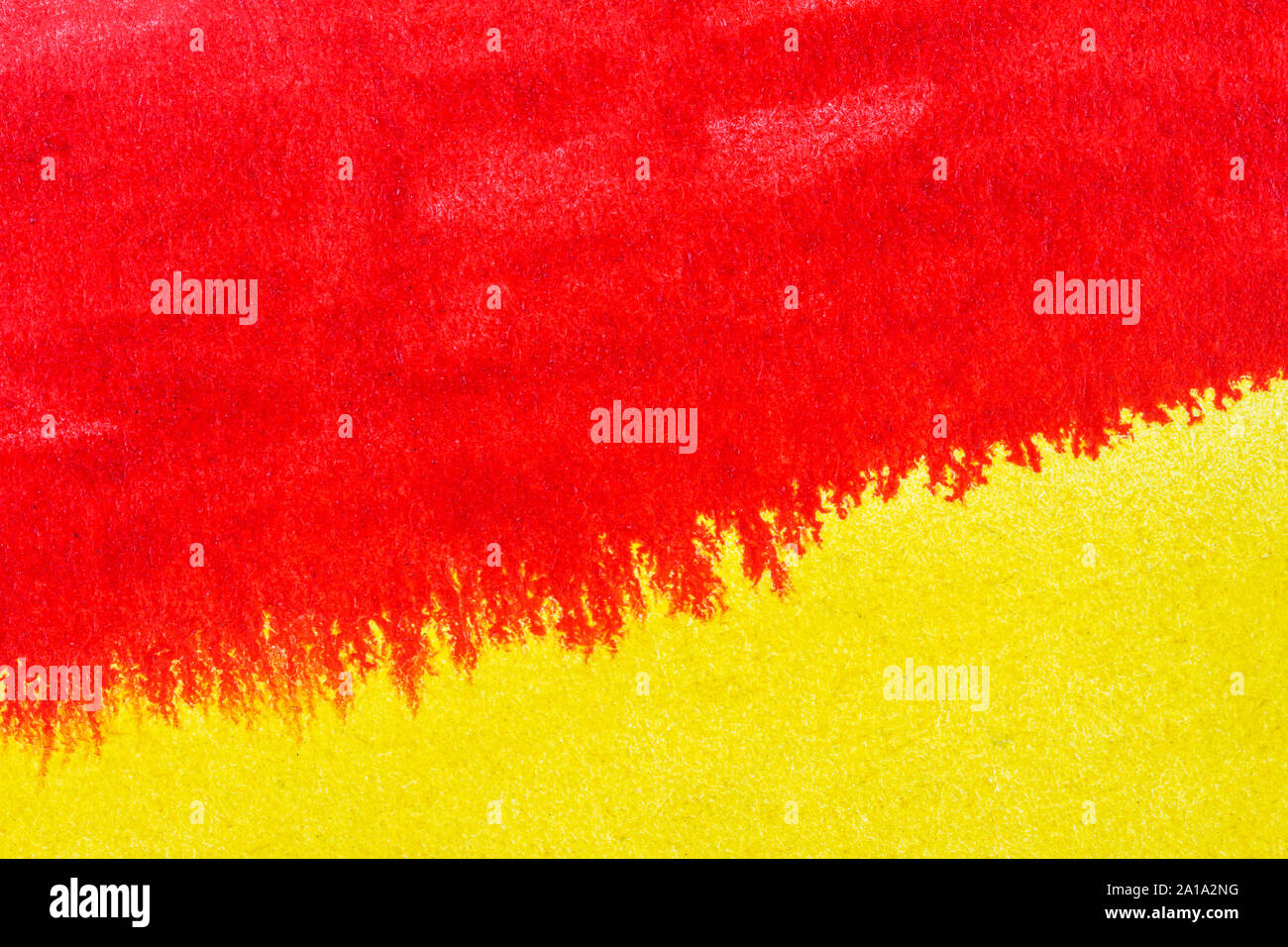 Abstract hand drawn yellow and red watercolor paints background Stock ...