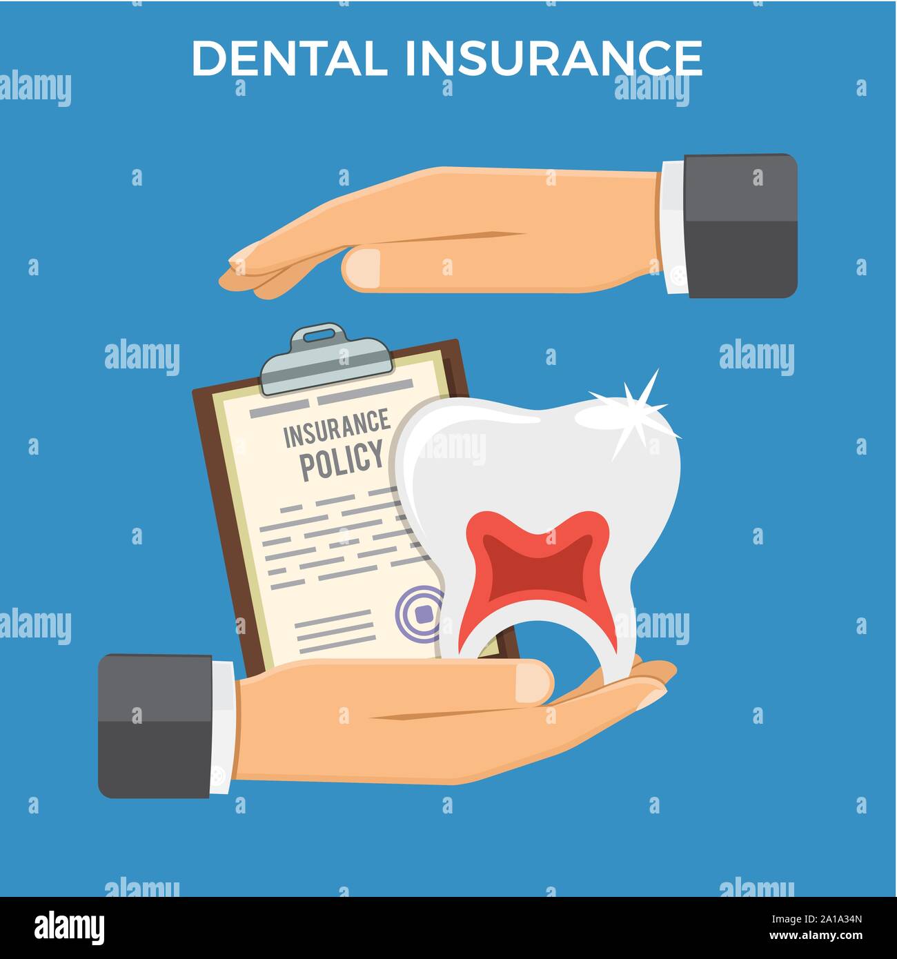 Dental Insurance Services Concept Stock Vector Image & Art - Alamy