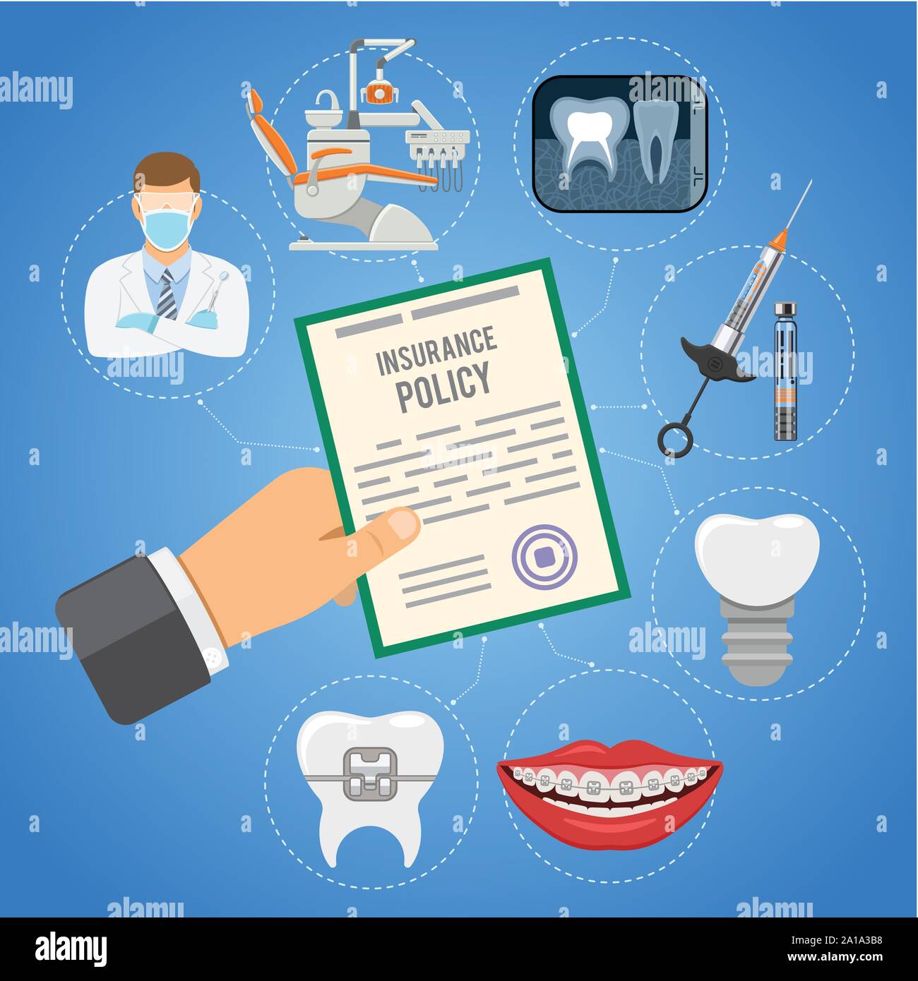 Dental Insurance Services Concept Stock Vector Image & Art Alamy