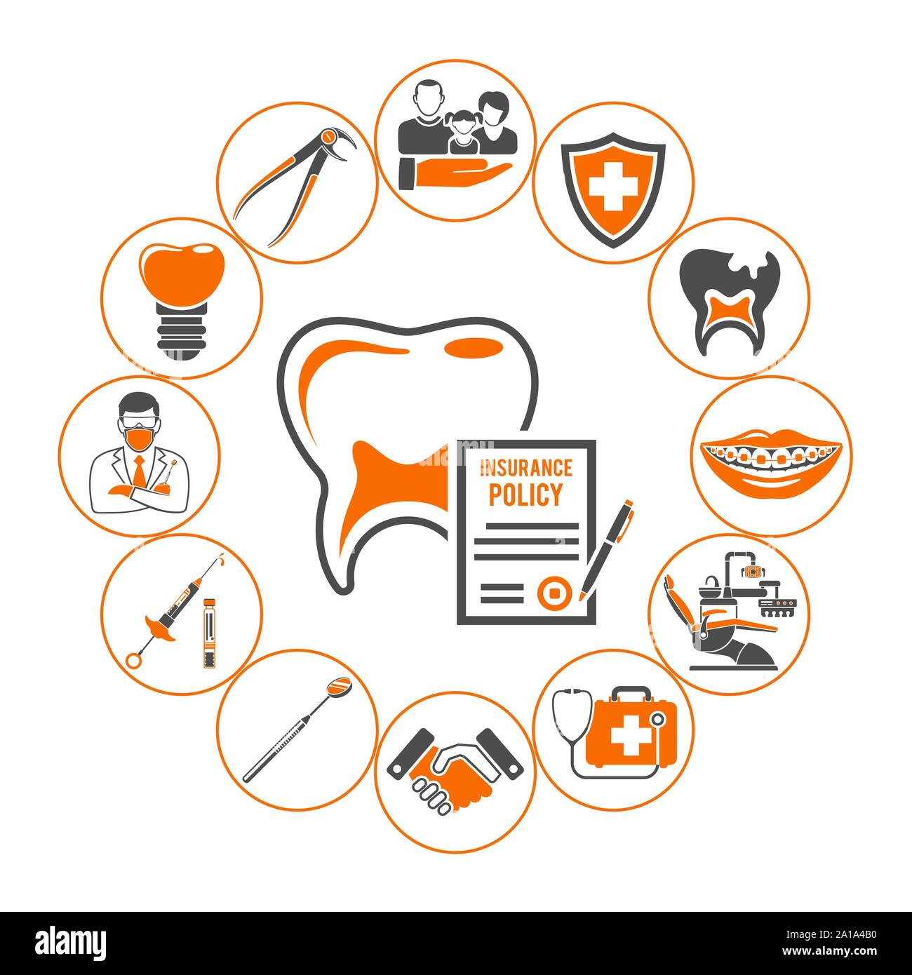 Dental Insurance Services Concept Stock Vector Image & Art Alamy
