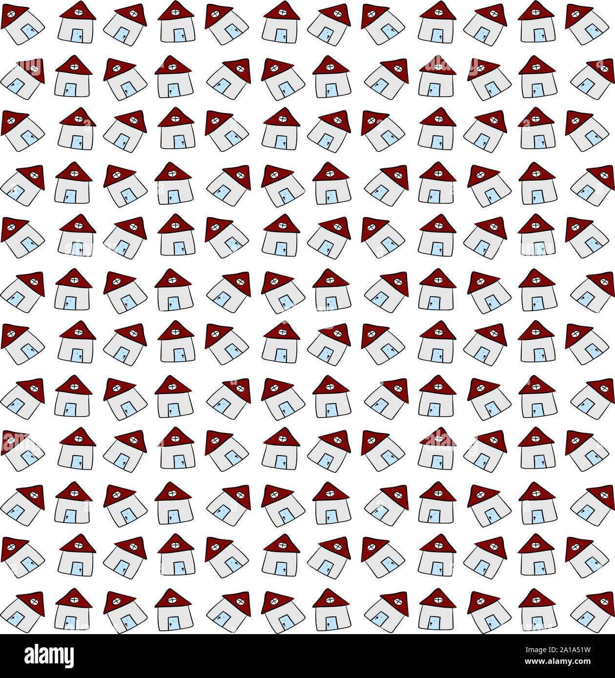 Home wallpaper, illustration, vector on white background. Stock Vector