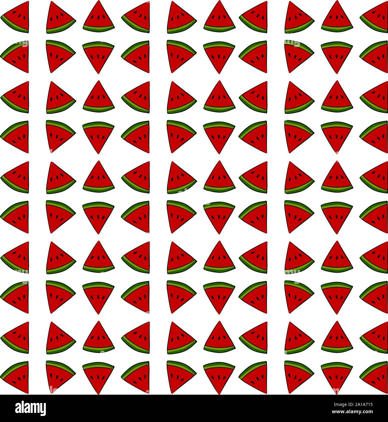 Watermelon wallpaper, illustration, vector on white background Stock ...