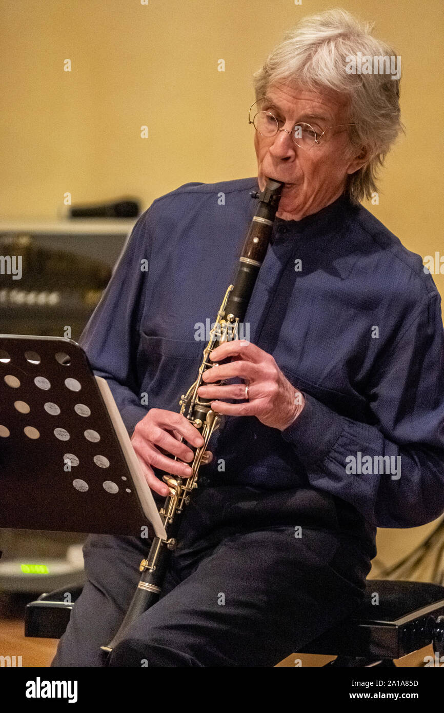 The clarinetist Richard Stoltzman performs at the Ascoli Piceno Festival Stock Photo