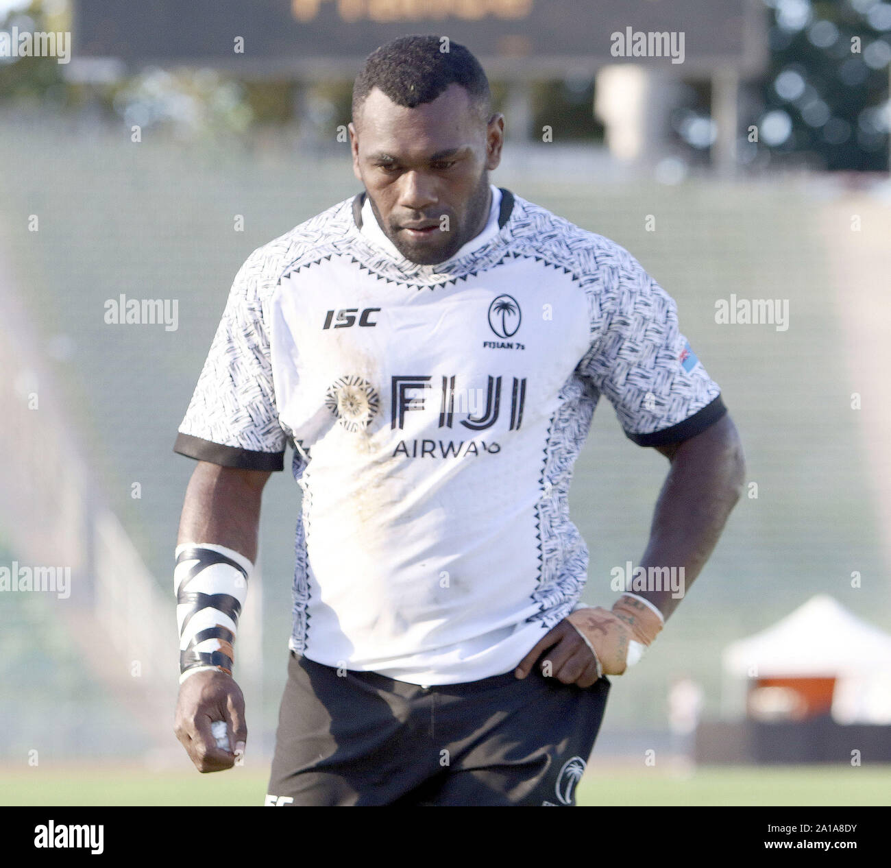 September 21, 2019, Munich, Bavaria, Germany: Asa TUIVUAKA (Fiji), .Rugby tournament, Fiji vs France , .Munich, Olympia Stadium, the teams of New Zealand, England, Australia, South Africa, Germany, Fiji, USA and France take part in this 2 day tournament, (Credit Image: © Wolfgang Fehrmann/ZUMA Wire) Stock Photo