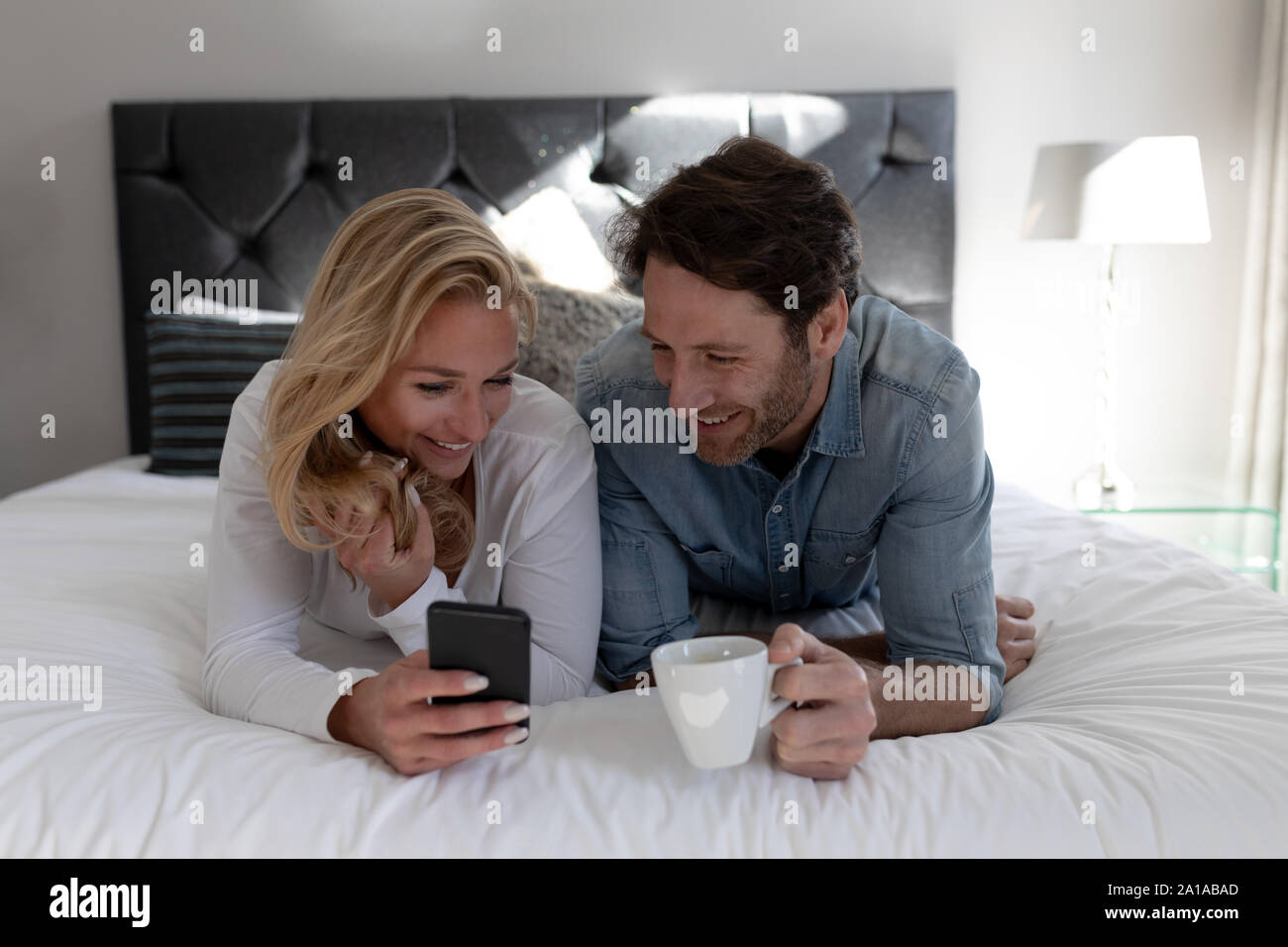 Young couple on holiday Stock Photo