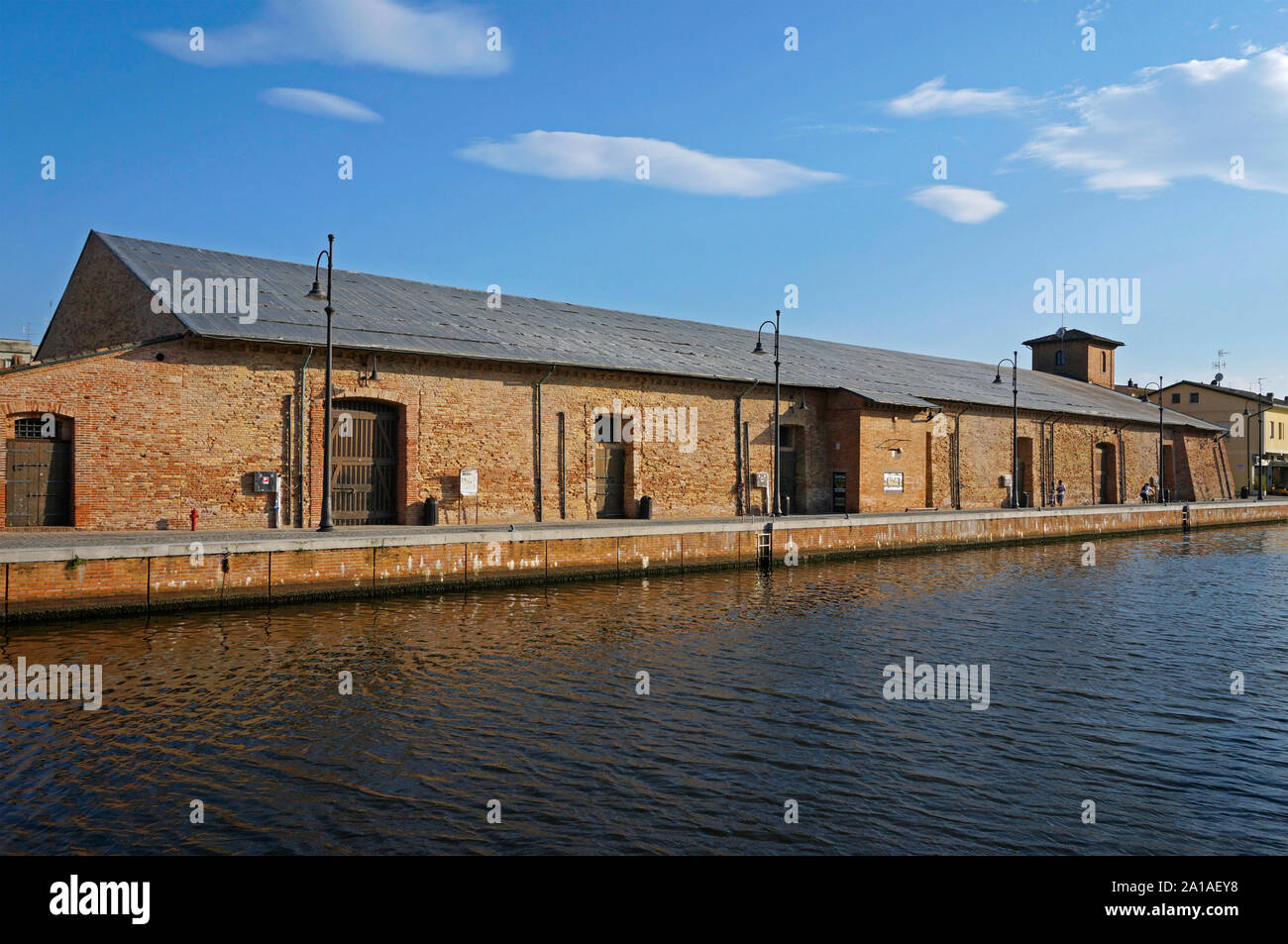 salt storehouse and salt museum in Cervia, Italy Stock Photo