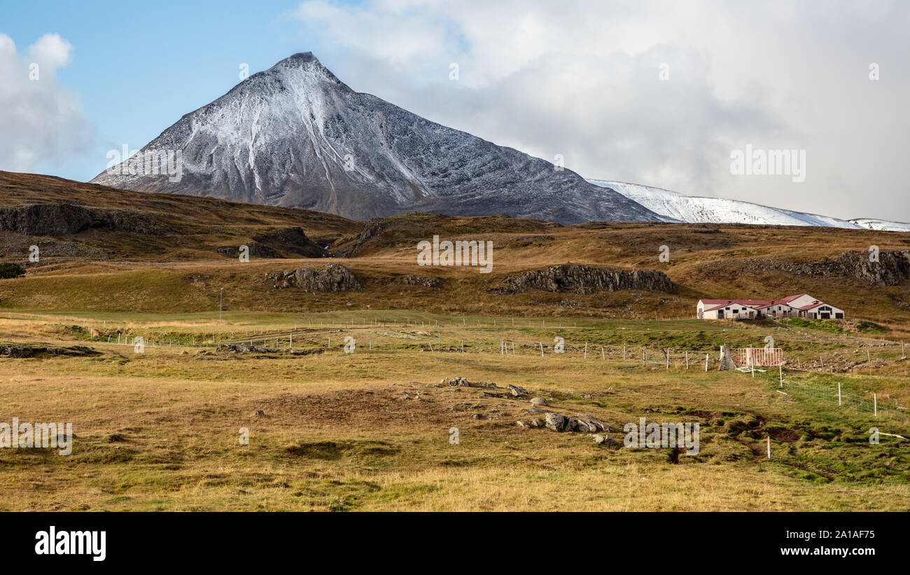 Farmland near Iceland Stock Photo Alamy