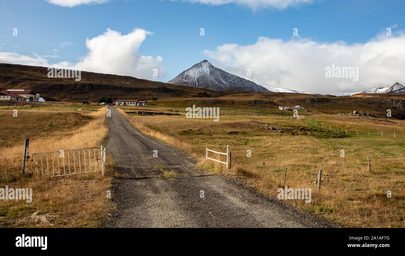 Farmland near Iceland Stock Photo Alamy