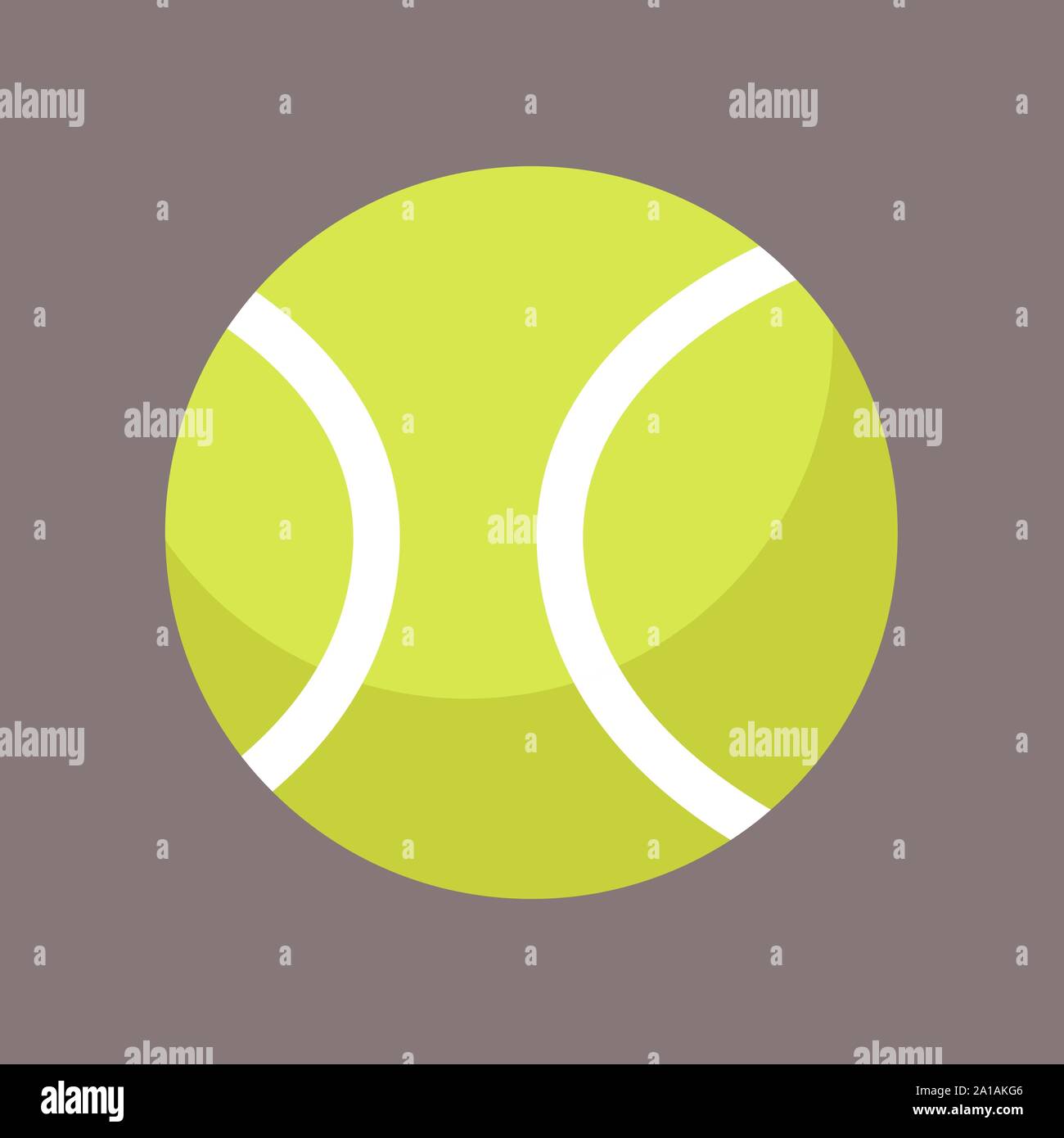 Tennis ball, illustration, vector on white background Stock Vector ...