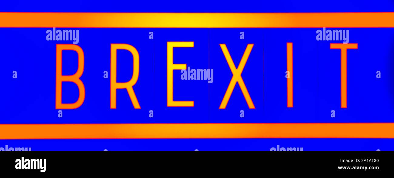 Brexit banner sign Stock Photo