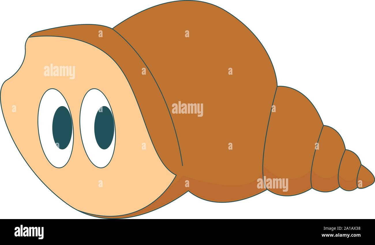 Clam, illustration, vector on white background Stock Vector Image & Art ...