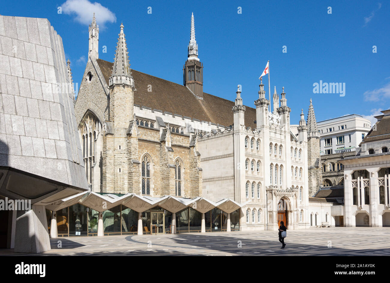 The Guildhall, Guildhall Yard, Moorgate, City of London, Greater London, England, United Kingdom Stock Photo