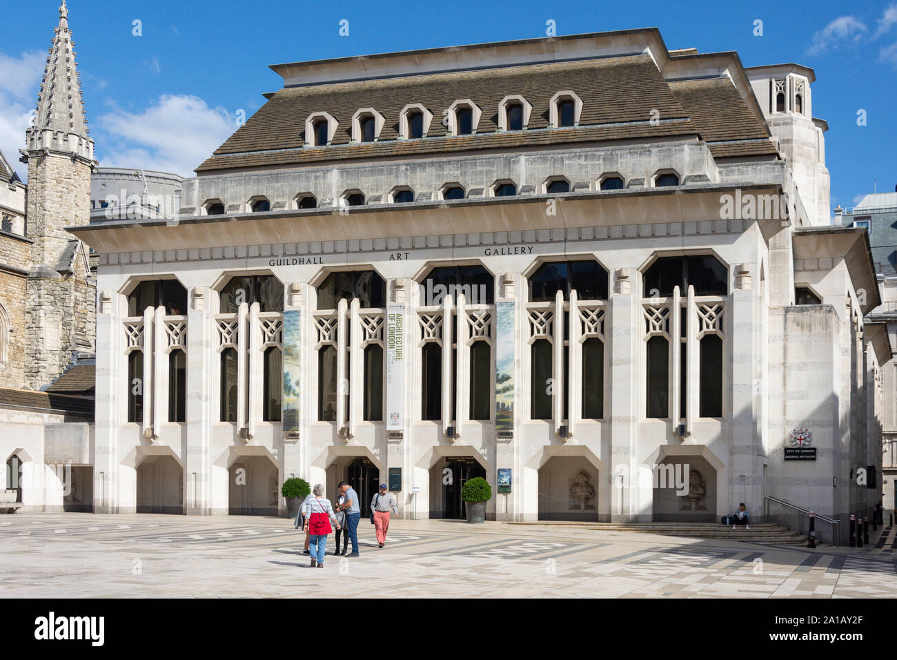 The Guildhall Art Gallery, Guildhall Yard, Moorgate, City of London, Greater London, England, United Kingdom Stock Photo
