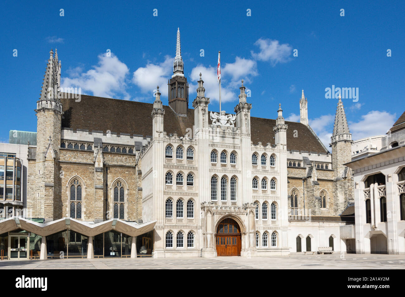 The Guildhall, Guildhall Yard, Moorgate, City of London, Greater London, England, United Kingdom Stock Photo