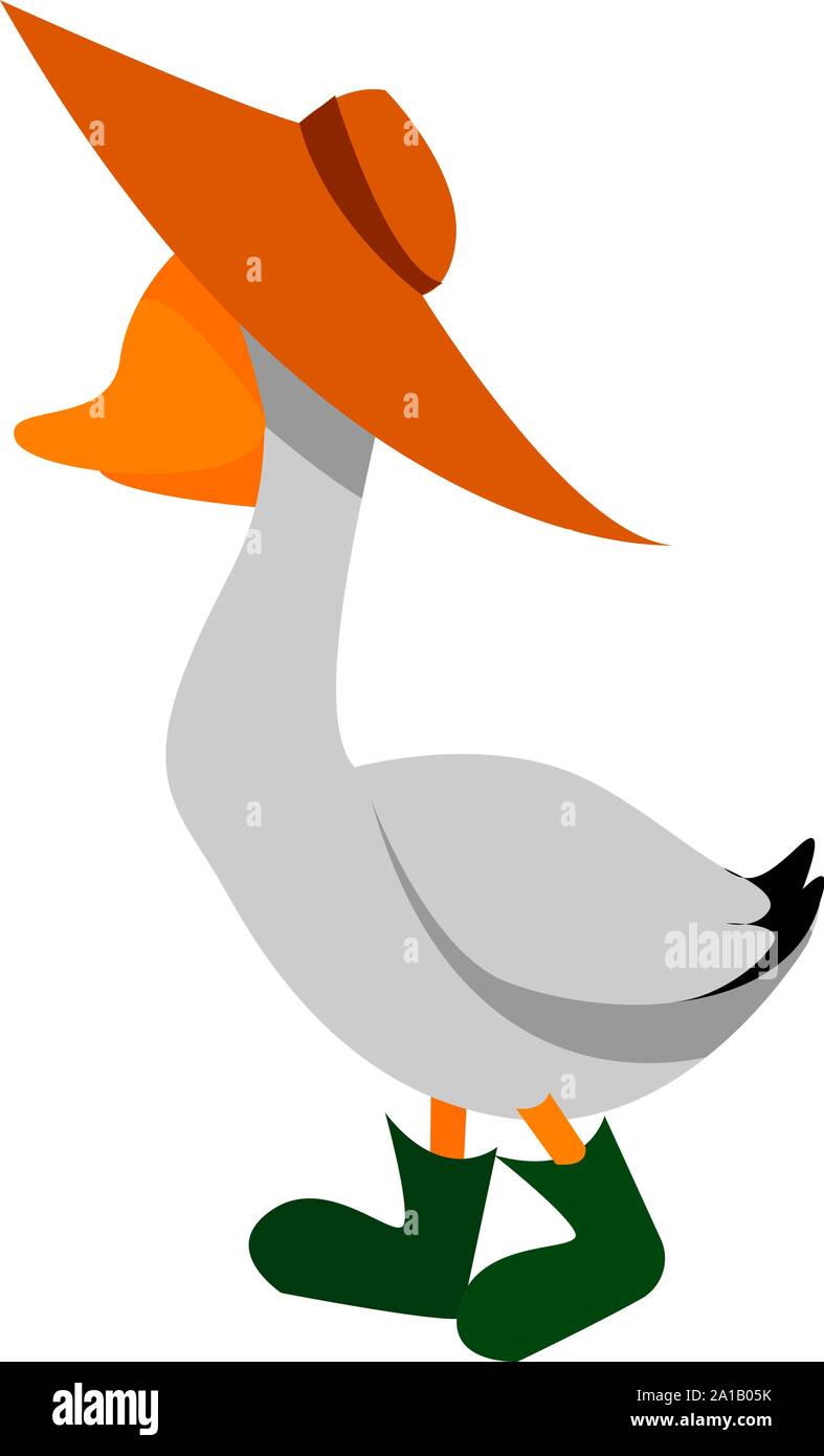 goose with hat