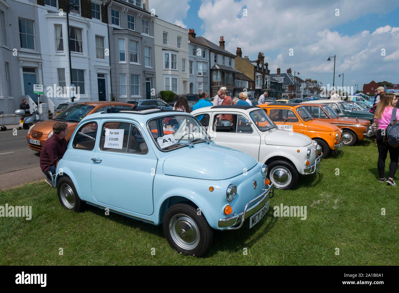 1960s Fiat 500 Cinquecento cars at the Deal Classic Motor Show on