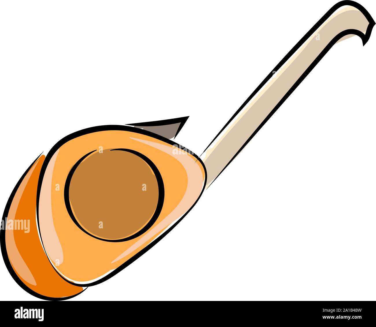 Orange meter, illustration, vector on white background. Stock Vector