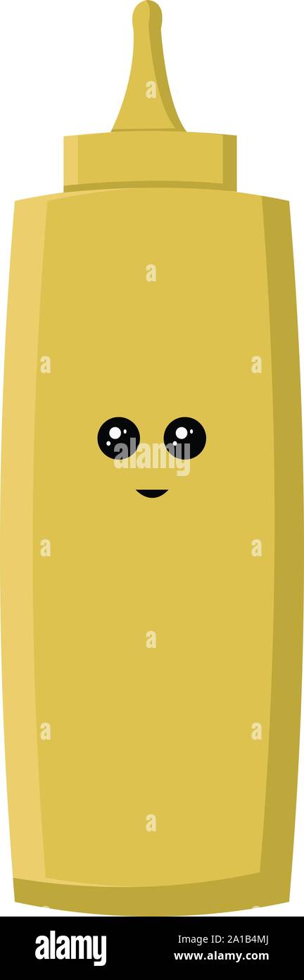 Mayonnaise, illustration, vector on white background. Stock Vector