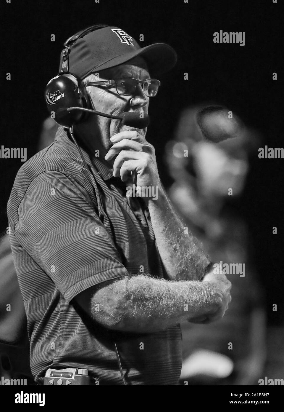 Football action with Post Falls vs Sandpoint High School in Post Falls