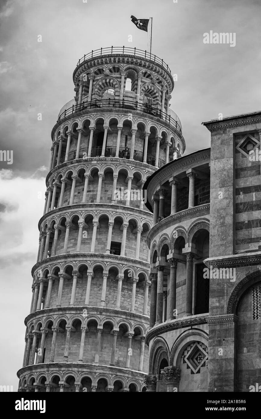 Miracle Square, Pisa, Italy including the Leaning Tower Stock Photo