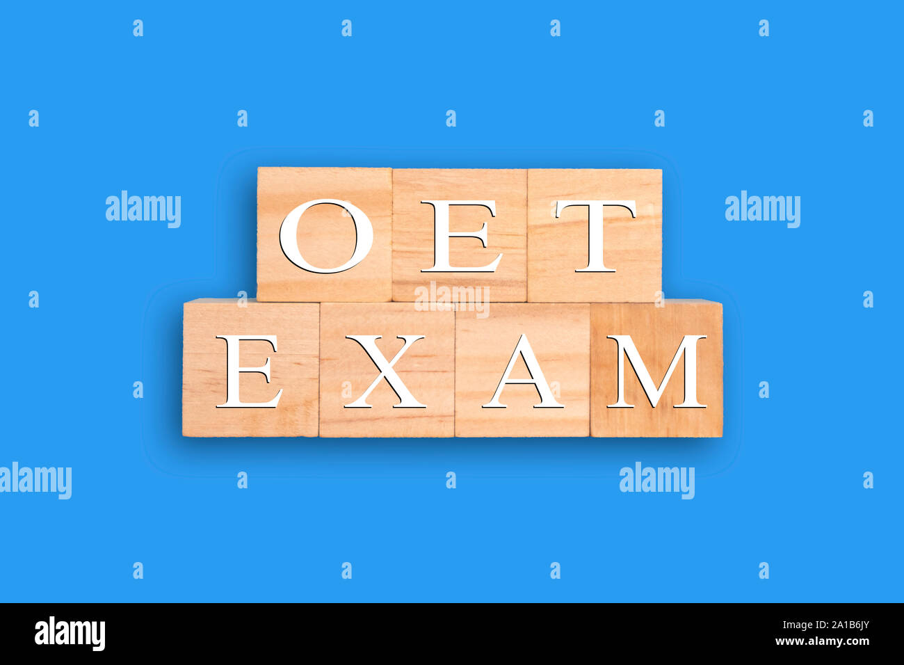 Concept of The Occupational English Test or OET English language test for healthcare professionals Stock Photo