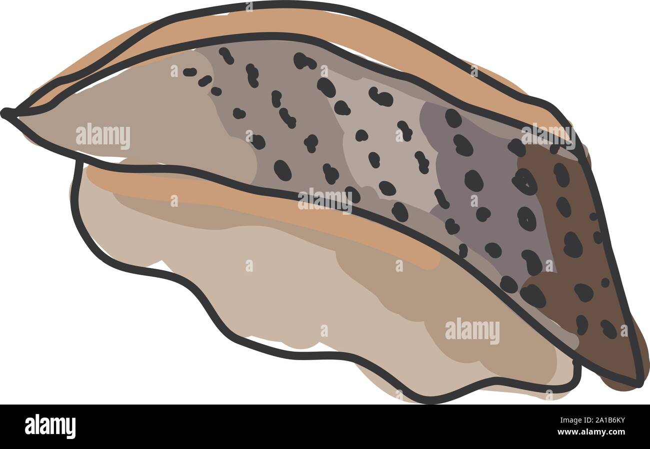 Mackerel, illustration, vector on white background. Stock Vector