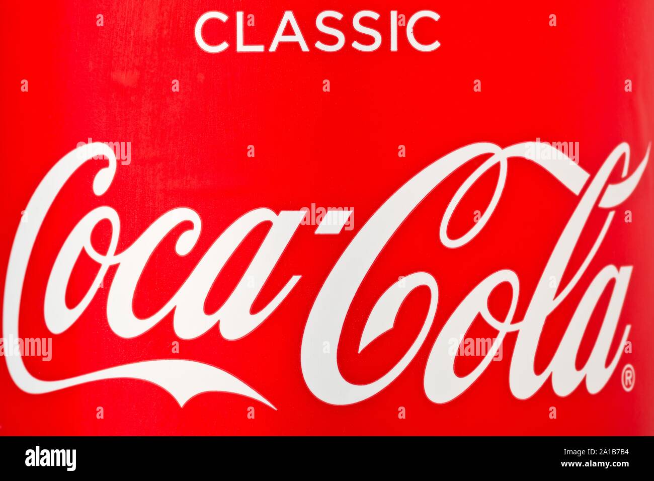Germany September 25 2019 Coca Cola Soda Beverage Pet Plastic