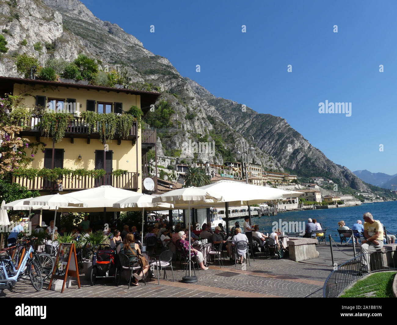 LIMONE on Lake Garda, north Italy. Photo: Tony Gale Stock Photo