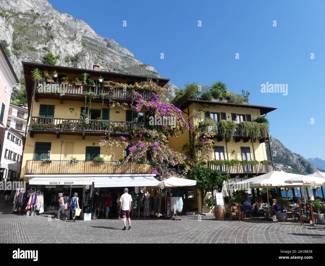 LIMONE on Lake Garda, north Italy. Photo: Tony Gale Stock Photo