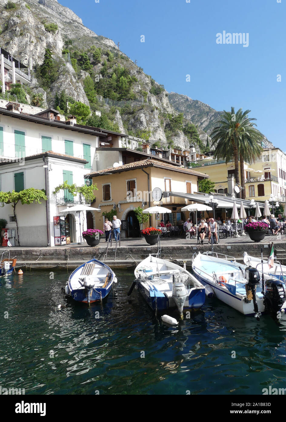 LIMONE on Lake Garda, north Italy. Photo: Tony Gale Stock Photo