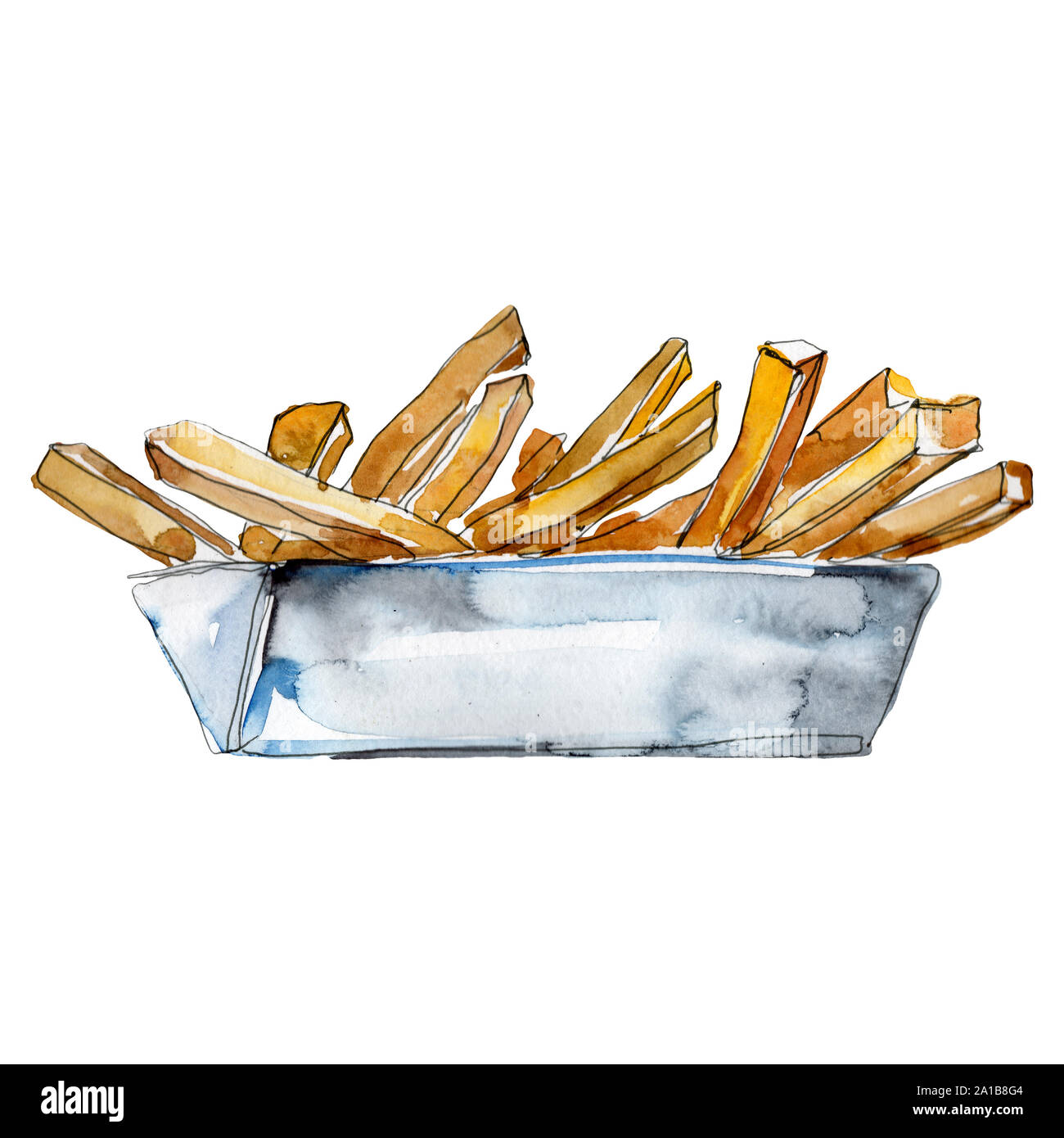 Hand Draw French Fries Illustration Graphic by PadmaSanjaya · Creative  Fabrica