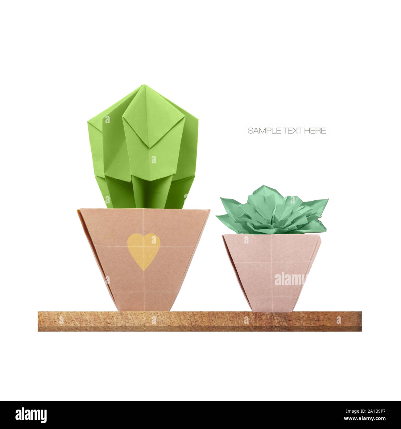 Origami succulent cactus indoors flower Stock Photo - Alamy