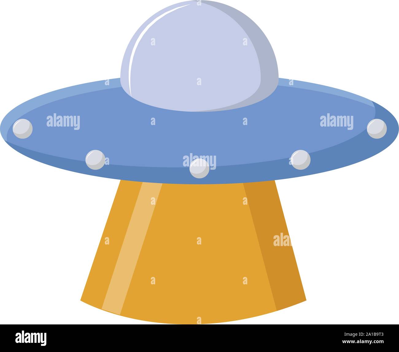 UFO, illustration, vector on white background Stock Vector Image & Art ...