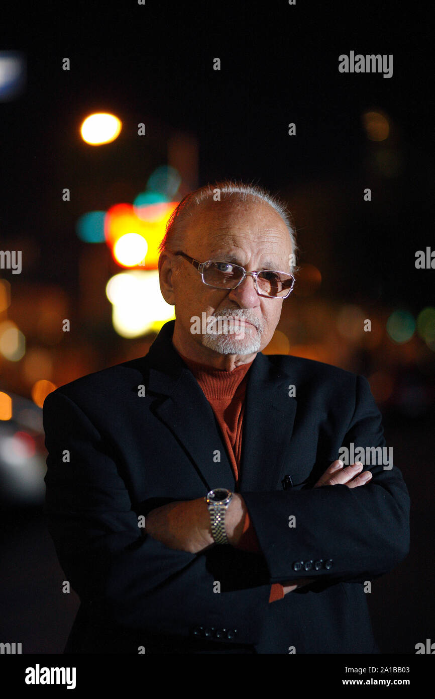 The Mafia is experiencing severe blows by informants in their own ranks cooperating with the authorities. Frank Cullotta, is a former enforcer for the Chicago Outfit, leader of the 'Hole in the Wall Gang' in Las Vegas, and a friend of notorious Chicago mobster Tony Spilotro. In later life, having given evidence against Spilotro and other mob associates, Cullotta wrote a book about his experiences. Stock Photo