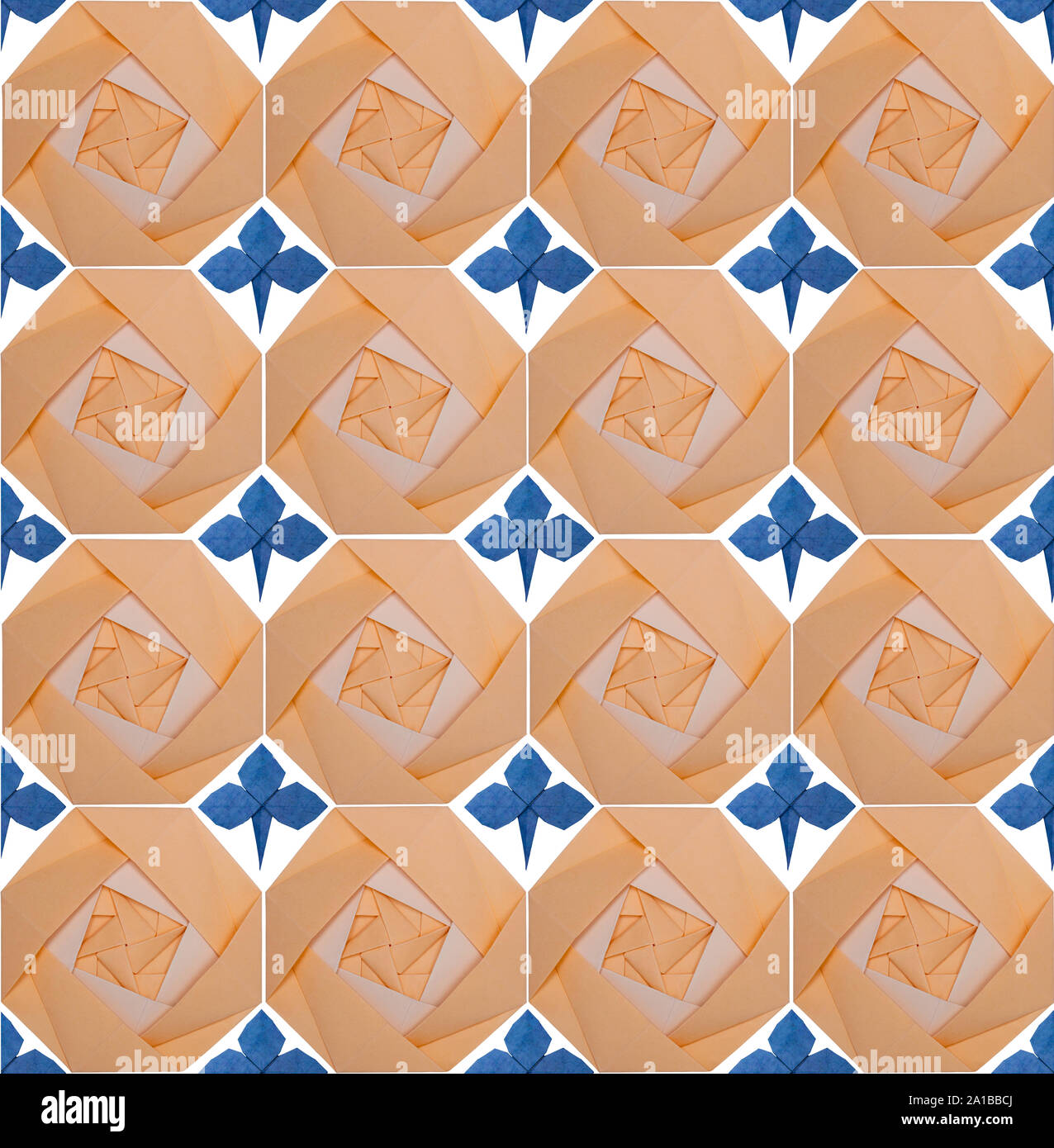 Yellow Origami Patterns Origami paper yellow rose pattern Stock Photo - Alamy