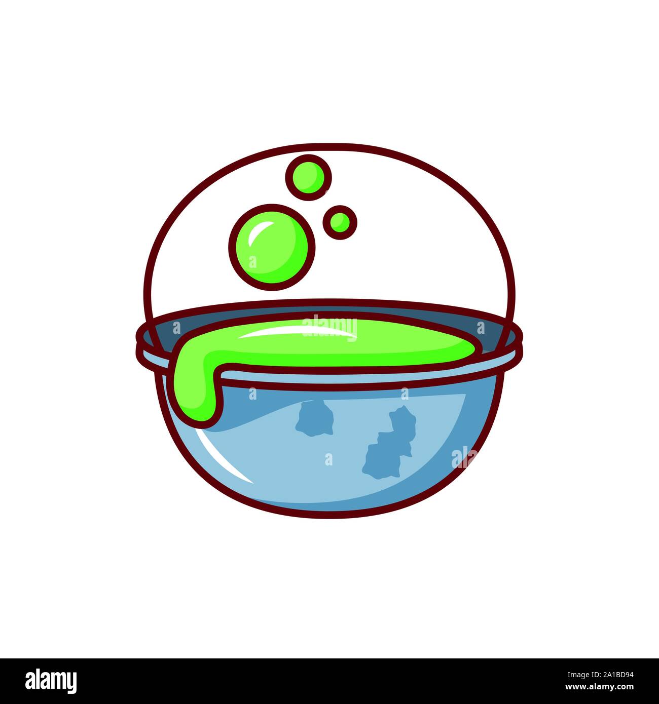 cauldron bubbly of witch on white background vector illustration design ...
