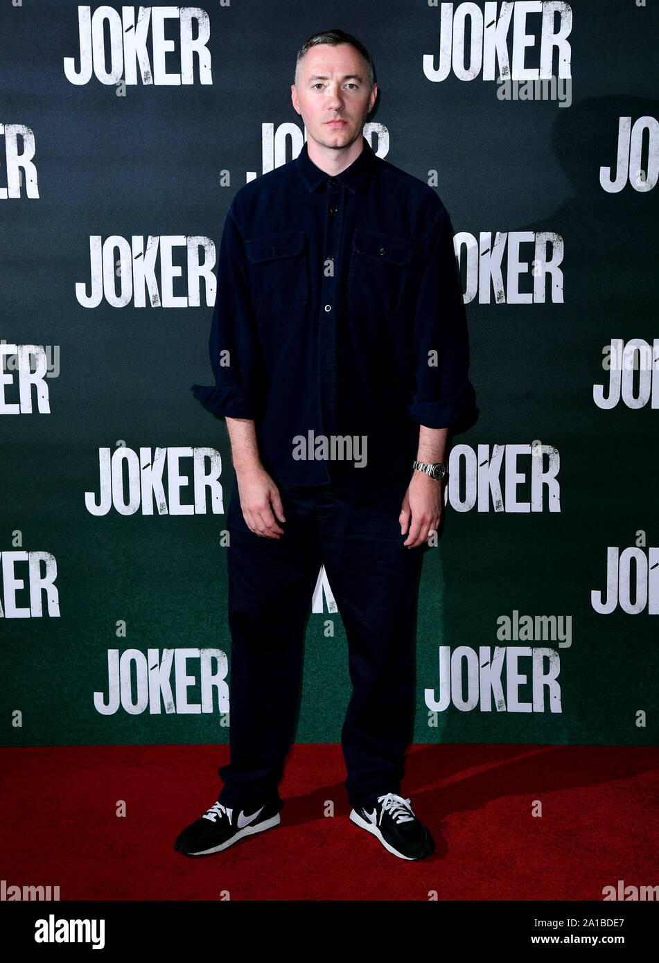 Benji B attending a special screening of the Joker held at