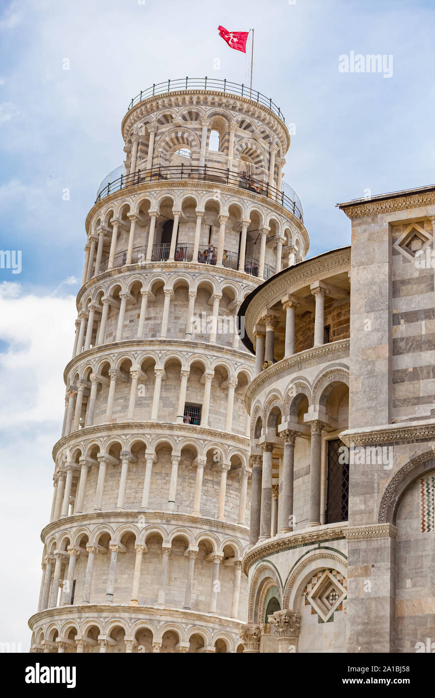 Miracle Square, Pisa, Italy including the Leaning Tower Stock Photo