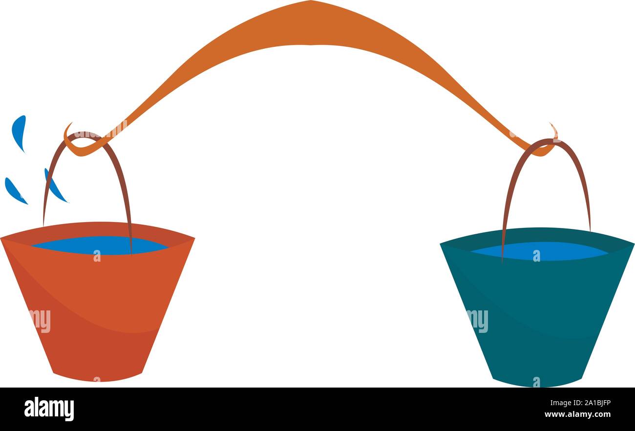Two buckets Stock Vector Images Alamy
