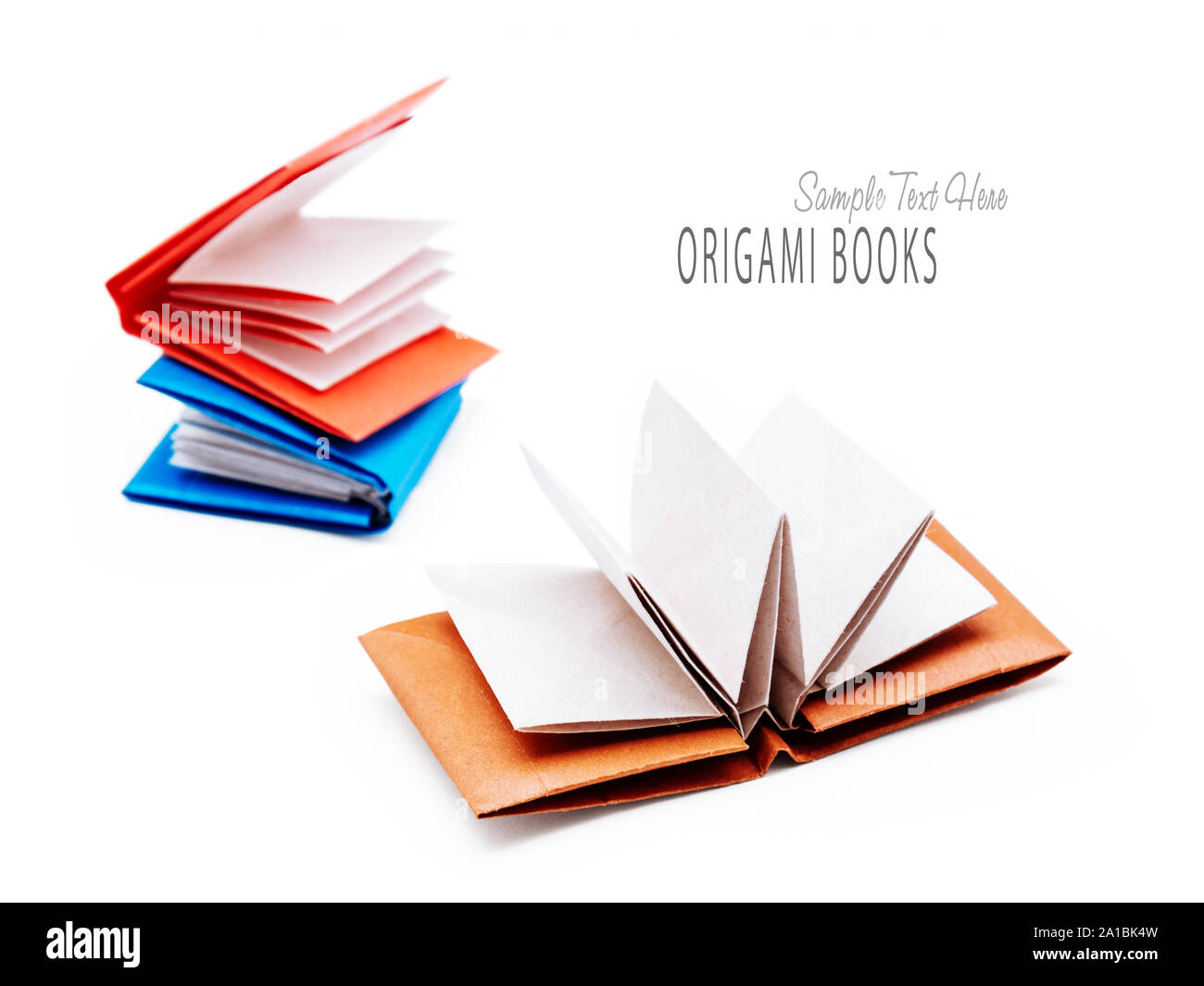 Origami paper books Stock Photo Alamy