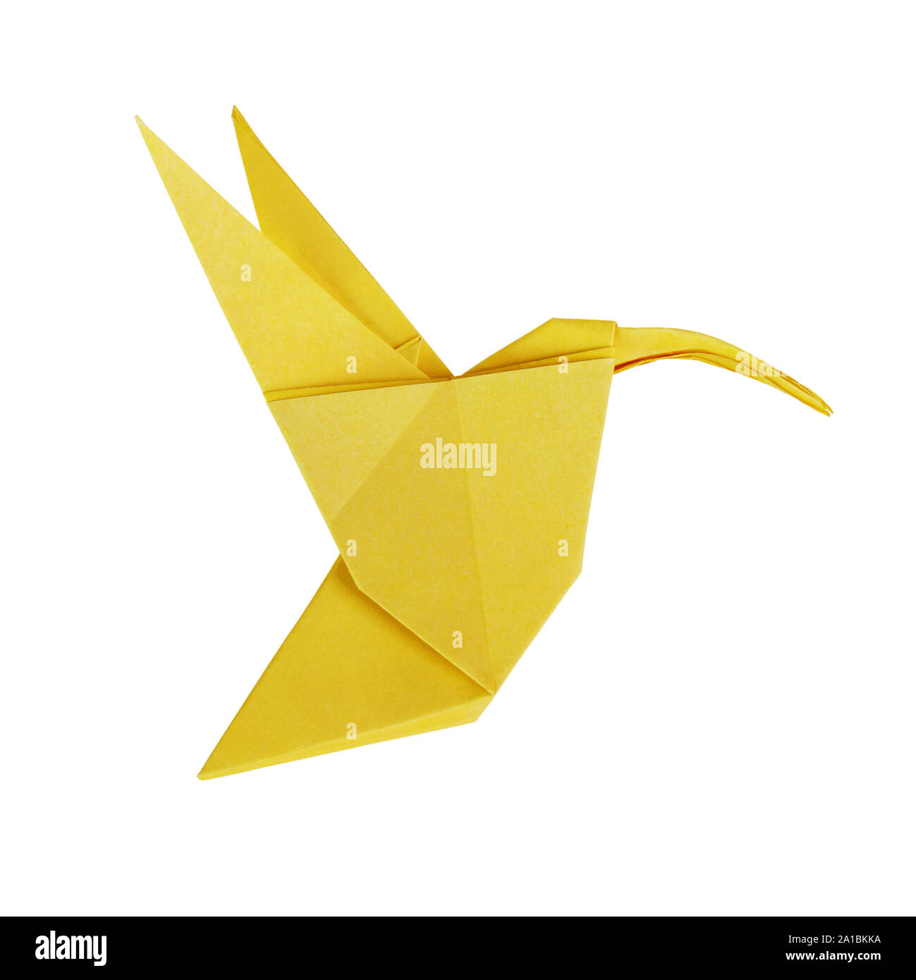 Origami art hummingbird Stock Photo