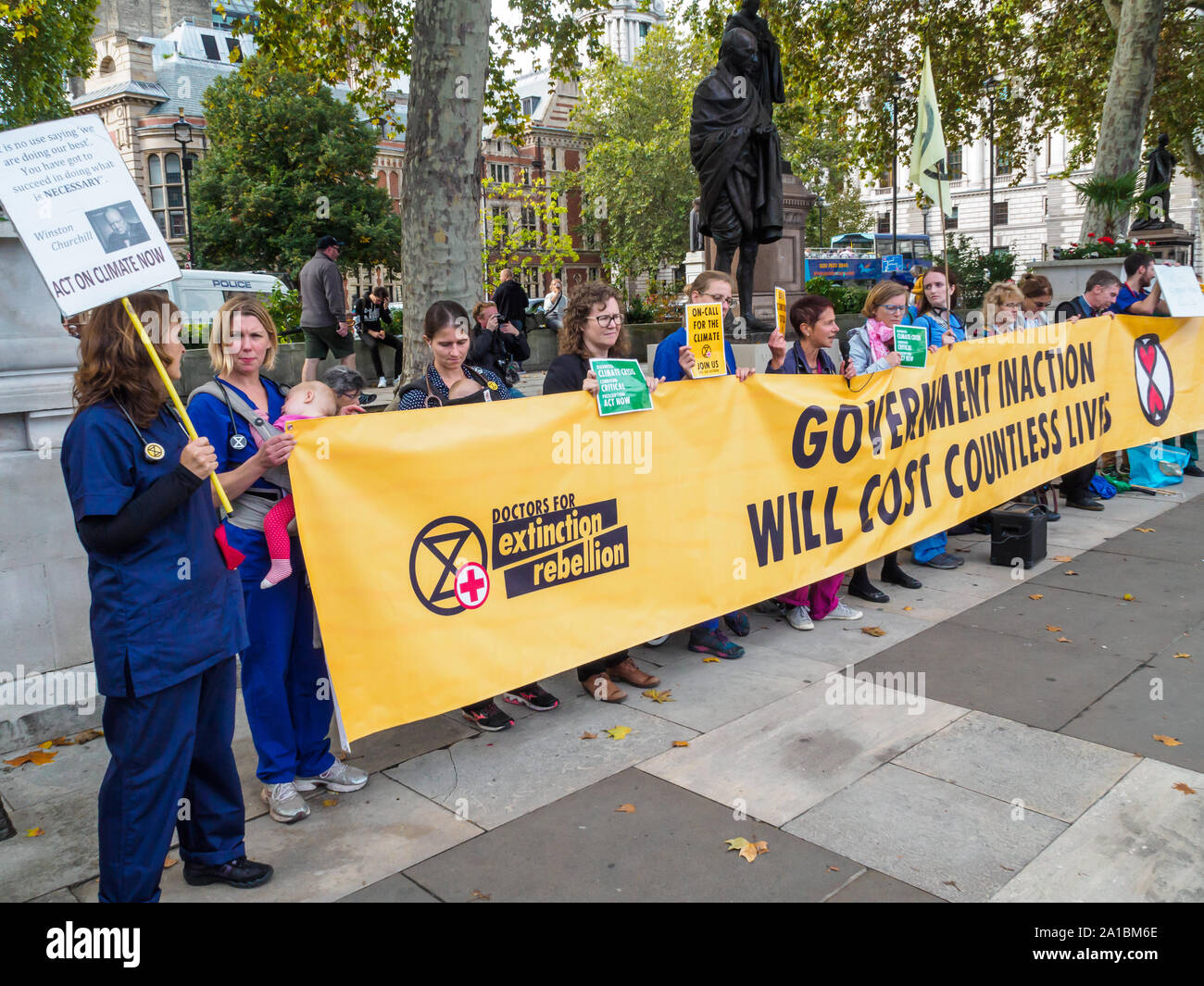 London Uk 25th September Doctors For Extinction Rebellion