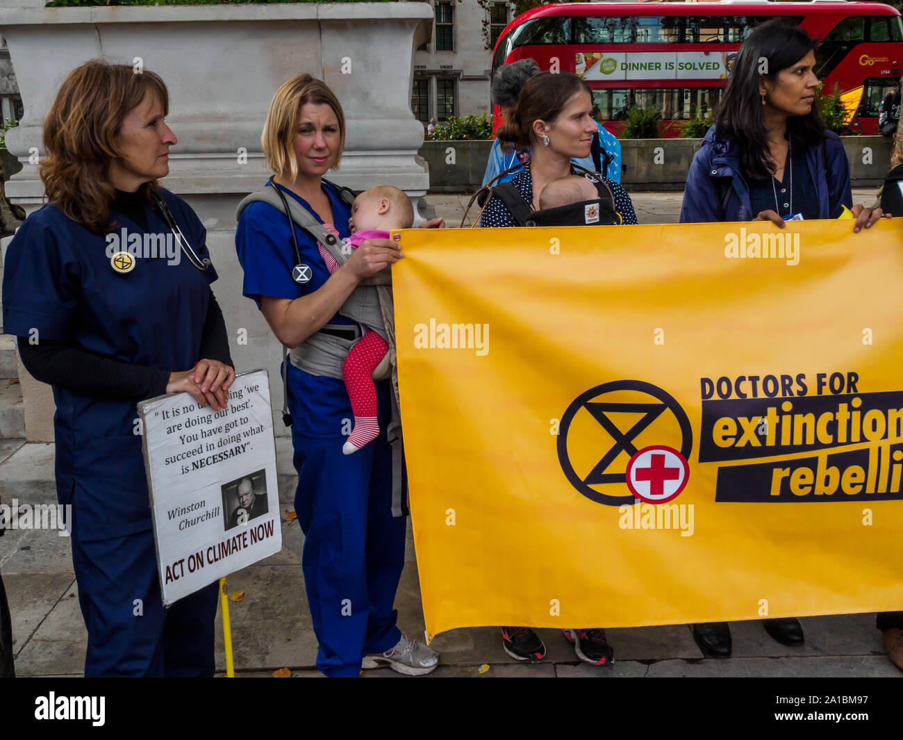 London Uk 25th September Doctors For Extinction Rebellion