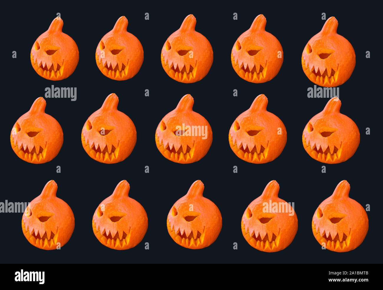pumpkins on black background Stock Photo - Alamy