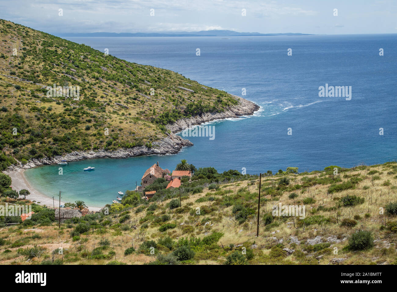foto costa isola hvar croazia Stock Photo