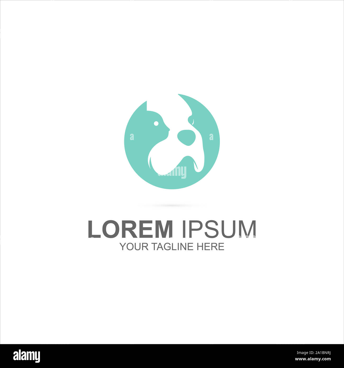 Animal Care Logo Design Templates Stock Photo Alamy