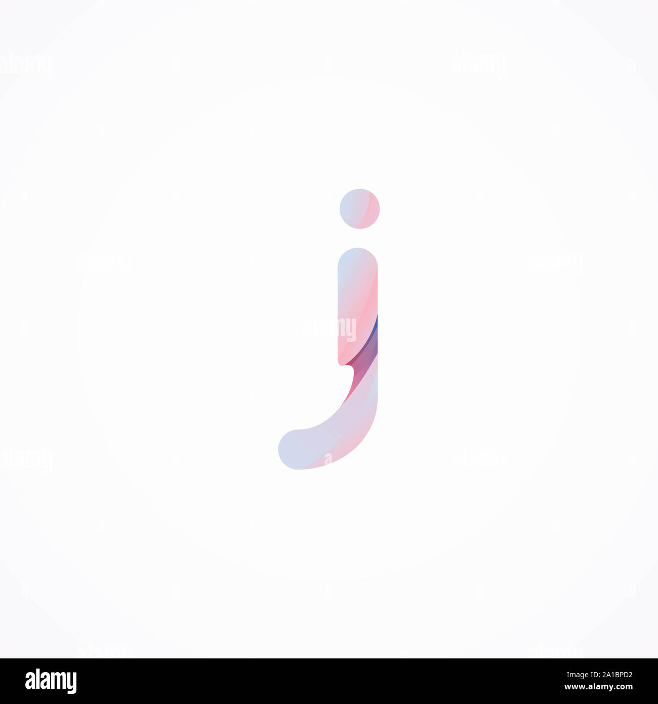 infinity j Letter Logo design template Stock Photo
